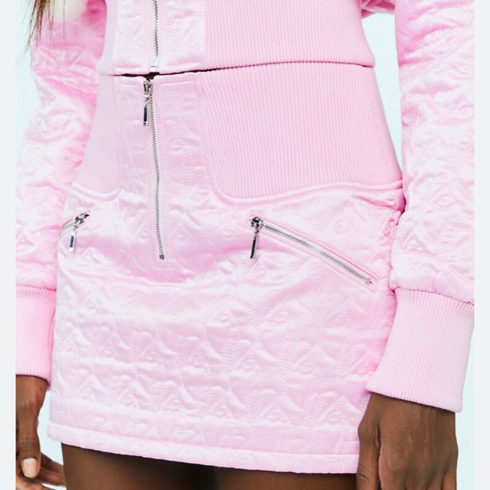 Pink Baby Phat quilted skirt - NWOT